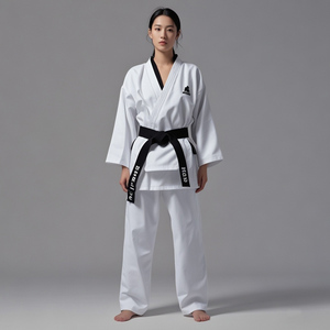 ชุดเครื่องแบบเทควันโดสีดำคุณภาพสูงชุดเครื่องแบบเทควันโด TKD ชุดใส่ได้ทั้งชายและหญิงชุดปักลายสำหรับคาราเต้เทควันโด - Product Image 6
