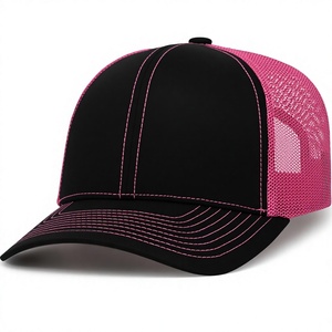 หมวกแก๊ป Black Pink ตาข่าย 6 แผง แบบ Snapback  สำหรับทุกเพศ ระบายอากาศได้ดี สวมใส่สบาย ปรับขนาดได้ เหมาะสำหรับฤดูใบไม้ผลิและฤดูร้อน สำหรับผู้ใหญ่ - Product Image 2