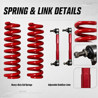 Kit d'amortisseurs à double joint d'étanchéité BT58 compatible avec Nissan Patrol Y60 pour la conduite tout-terrain 4x4