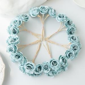 Elegante ramo de rosas artificiales DIY artesanía floral materiales para decoración del hogar boda fotomatón pastel soporte carro decoraciones - Product Image 4