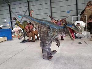 Hecho a mano hacer sonidos divertido humano dentro Cosplay Velociraptor disfraz película miedo dinosaurio disfraz trajes Dino - Product Image 6