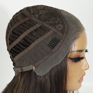 <span class=keywords><strong>Perruque</strong></span> Blonde 613 HD Lace Front Personnalisée, Cheveux Synthétiques Ondulés Longs Naturels ou Raides, Pour Femmes Usage Quotidien et Fêtes - Product Image 5