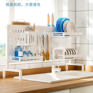 Kitchen Sink Dish Rack Stainless Steel Hanging Drainer Countertop Storage For Kitchen Dish And Bowl - Product Image 3