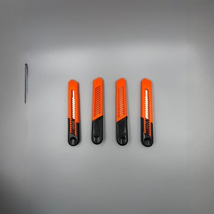 Utility Knife 18mm Orange Plastic Blade Stainless Steel Safety Cutter For Paper Unpacking Tools - Product Image 2