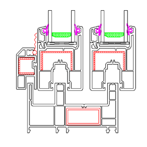 105mm PVC/<span class=keywords><strong>uPVC</strong></span> hồ sơ các nhà sản xuất cửa trượt hồ sơ <span class=keywords><strong>uPVC</strong></span> hồ sơ cho cửa sổ kính trượt và cửa ra vào - Product Image 4