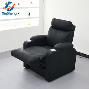 Chaise pivotante de coiffeur réglable électrique Confortable et simple Magasin de pédicure de salon de manucure Applicable Le cuir peut s'allonger à plat - Product Image 1