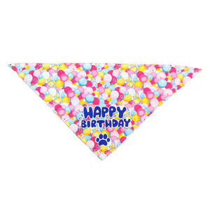New Cartoon Birthday <b>Dog</b> Bib Triangle Neck <b>Scarf</b> Accessories Pet Supplies - Product Image 4