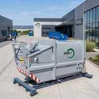 RNKJ Station de compactage de déchets industrielle automatique à bras oscillant, hors sol, haute densité, 11 kW, pour économie d'espace