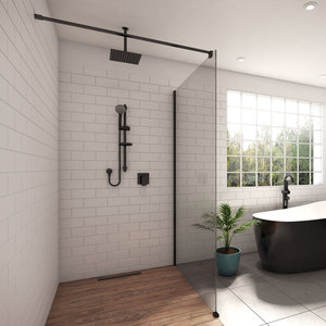 Nouveau design de cloison de <span class=keywords><strong>douche</strong></span> fixe en verre trempé personnalisable pour les maisons - Product Image 5