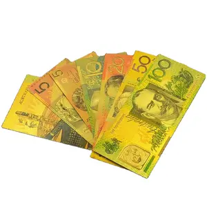不是货币货币澳大利亚银行纸币金箔宠物纸币