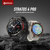 Reloj Inteligente Zeblaze Stratos 4 PRO con Pantalla AMOLED de 1.43 Pulgadas, Monitor de Frecuencia Cardíaca, Monitor de Salud, Reloj Deportivo Inteligente
