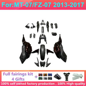 Kit de carénage complet pour moto à injection, compatible avec Yamaha MT07 FZ07 <span class=keywords><strong>MT</strong></span>-<span class=keywords><strong>07</strong></span> <span class=keywords><strong>MT</strong></span> <span class=keywords><strong>07</strong></span> 2012-<span class=keywords><strong>2017</strong></span>, carénages 2013 2014 2015 2016 <span class=keywords><strong>2017</strong></span> - Product Image 4