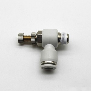 Válvula de Control de Velocidad de Cilindro Decker, Conector de Tubería de Aire/Gas de 1/4 Pulgadas, PSL ASL8 02 M5 02 03 - Product Image 3