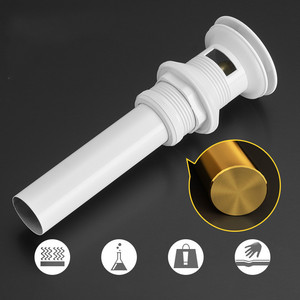 Siphons ronds en laiton massif, or brossé, désodorisants, salle de bains, vanité, tuyau de lavabo, drain Pop-Up - Product Image 5