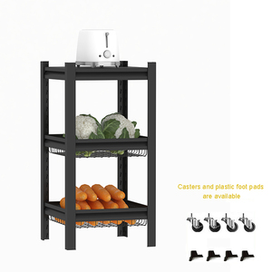 Estante de Cocina de Acero al Carbono de Grado Industrial, de 3, 4 y 5 Niveles, para Horno de Microondas, Frutas y Verduras - Product Image 2