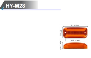 Feu de position latéral LED étanche, clignotant latéral, lumière de contour LED ambre rouge bleu pour <span class=keywords><strong>camion</strong></span>, remorque, camping-car, véhicule - Product Image 3