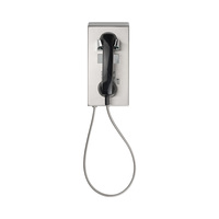 Téléphone de prison robuste en acier inoxydable avec cordon, directement de l'usine, avec écran LCD et indice de protection IP56, téléphone d'urgence IP