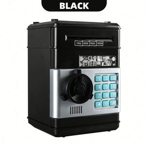 High Quality Plastic Large Capacity Automatic <b>Roll</b> Money Piggy Bank Children Creative Combination Lock Anti-Theft Alarm System - Product Image 2