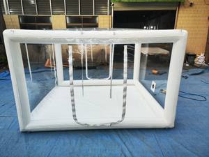 Grand abri de moto en PVC blanc tente de stockage de couverture de hangar fort garage sûr, tente de couverture d'hiver de moto - Product Image 4