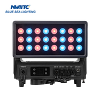 Proyector de Luz LED Móvil para Exteriores, Resistente al Agua IP65, 24x40W RGBW 4 en 1, para Bares, Bodas, Conciertos, Estadios, Discotecas, Eventos Nocturnos