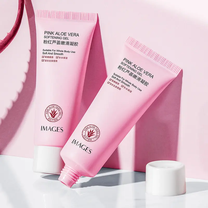 OEM IMAGES Bio rosa Aloe Vera feuchtigkeit spendende glättende Hautpflege Beauty Face Produkte Gesichts creme Gel