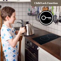 Diskon besar peralatan dapur Built-in kompor listrik 2 pembakar kompor keramik kompor inframerah