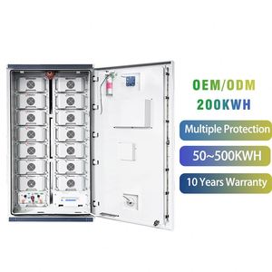 Gabinete al aire libre 50kw 300kw 100kwh 200kwh 500kwh Almacenamiento de energía de batería solar comercial para utilidad - Product Image 1
