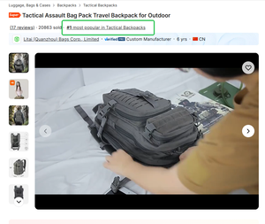 Bolsa de asalto táctica, mochila de viaje para exteriores - Product Image 2