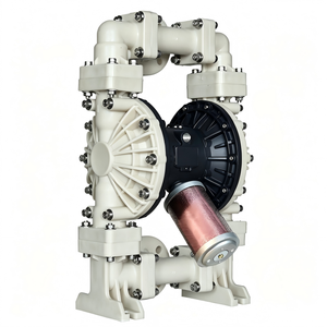 Pompa Pneumatica a Diaframma <span class=keywords><strong>in</strong></span> PP PVDF, Pompa ad Aria Doppia Personalizzabile OEM con Guarnizione <span class=keywords><strong>in</strong></span> PTFE per Trattamento Chimico <span class=keywords><strong>di</strong></span> Acque Reflue e Fognarie - Product Image 3