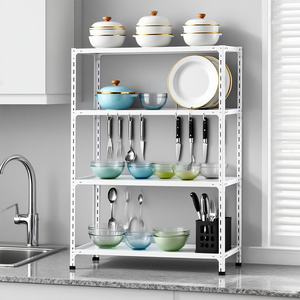 Bon marché Vente en gros Légers 50kg 4/5 Niveaux Commercial Vitrines Étagère en métal Cuisine Chaussures Garage Étagères de rangement Étagère <span class=keywords><strong>d</strong></span>'<span class=keywords><strong>angle</strong></span> - Product Image 5