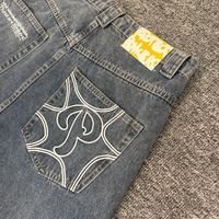 New Designer Trendy Brand Men's Jeans High Quality Embroidery logo Denim Pants Wholesale Protect ldn Jeans for Men
