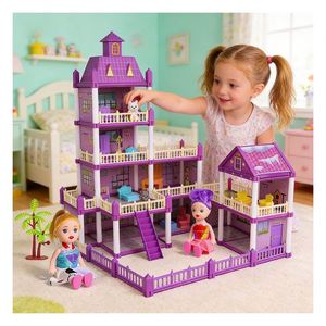 Casa de Muñecas Grande para Niñas de 7 Años, Juguete de Casa de Muñecas, Juego de Simulación, Mansión, Villa, Set de Regalo - Product Image 2