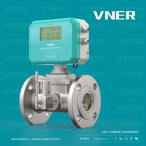 Medidor de Fluxo de Turbina a Gás Hart Communication Digital OEM Material SS304/316L Faixa de 0-10000m/h - Product Image 3