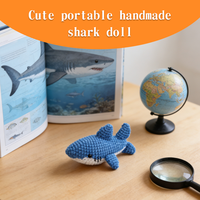 Décorations créatives en crochet en forme de requin mignon en polyester, ornements décoratifs pour porche et bureau, meilleur cadeau de maternité