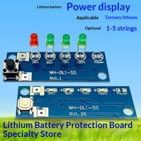 Carte de circuit imprimé BMS pour batterie au lithium, affichage de puissance 1-5S 3.7V-25.9V, carte d'affichage de puissance universelle, indicateur de niveau de batterie