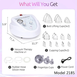 Precio al por mayor: Máquina de masaje de succión al vacío para agrandamiento de senos y levantamiento de glúteos, con 26 ventosas. - Product Image 4