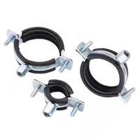 Collier de serrage métallique réglable robuste en acier inoxydable galvanisé pour tuyaux métriques