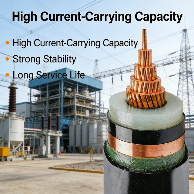 YJV22 26/35kV Copper Conductor Xlpe Insulated Power Cables High Voltage Cable for Power Transmission and Distribution