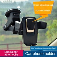 Support de téléphone 3 en 1 avec verrouillage automatique pour voiture, tableau de bord, pare-brise, aimant