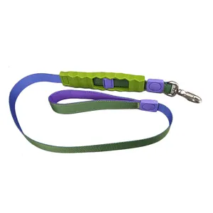 Hot Sale Personalized Print Polyester Colorful Multi Color Soft Durable Shock Absorbing Ribbons Pet <strong>Dog</strong> <strong>Leash</strong> - Product Image 4