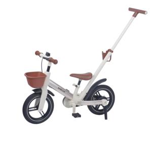 Bicicletta per Bambini BEBELUX con Telaio in Alluminio 5 in 1, <span class=keywords><strong>Bici</strong></span> Senza Pedali con Sistema di Freni a Cinghia, <span class=keywords><strong>Cestino</strong></span>, Campanello e Parafango per Bambini dai 2 ai 6 Anni - Product Image 1