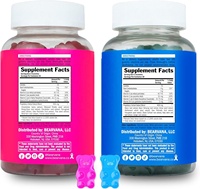 SWOOT Custom BEARVANA Peach Support Gummies multivitaminés pour femmes 60 unités (Saveur Baies) |   Complément alimentaire à base de plantes 5-HTP