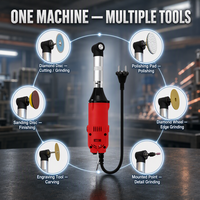 Meuleuse d'angle micro 90 degrés 550W 3000-15000 tr/min à vitesse variable pour le meulage de précision