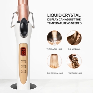 Bigoudi de cheveux professionnel, fer à friser, titane, Rose or, 1 pouce, <span class=keywords><strong>Mini</strong></span> baguette à boucler, pour bigoudi - Product Image 5