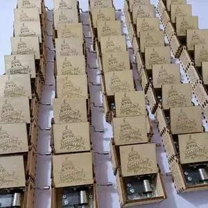 Diy 미니 나무 장난감 생일 맞춤형 음악 상자