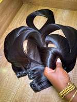 Paquetes de Cabello Ondulado Crudo Camboyano al por Mayor, Cabello Ondulado Rizado Indio Liso Extremo, Paquetes de Cabello 100% Crudo, Paquete de Cabello Ondulado Camboyano para Tejer