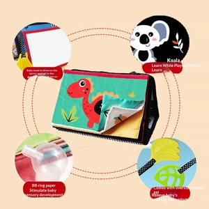 <span class=keywords><strong>Livre</strong></span> en tissu pour bébé Yuglow avec <span class=keywords><strong>miroir</strong></span> - Design d'animaux <span class=keywords><strong>de</strong></span> dessin animé, jouet éducatif précoce pour les enfants <span class=keywords><strong>de</strong></span> 0 à 24 mois - Product Image 4