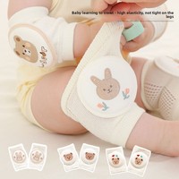 Genouillères anti-chute pour bébé, protège-jambes à motif dessin animé, idéales pour l'apprentissage de la marche en été pour les tout-petits