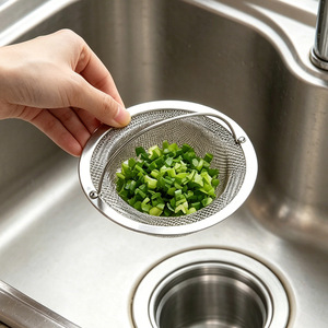 Stainless Steel Sink Strainer Basket With Mesh Filter For Kitchen Drain Drainer Anti Clog Food Strainer - Product Image 2