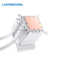 Refroidisseur liquide AIO LOVINGCOOL à haute puissance thermique (TDP) avec logo personnalisé, écran LCD, 240 mm, 360 mm, radiateur CPU pour boîtier de PC de bureau